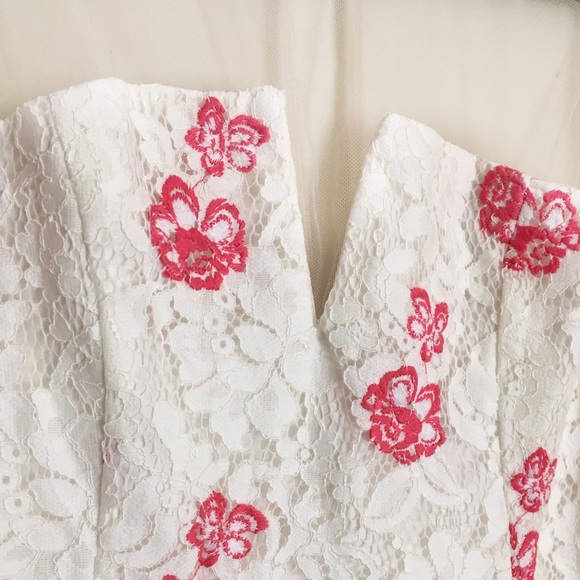 REVOLVE | EMBROIDERED LACE MINI DRESS - Picture 6 of 7